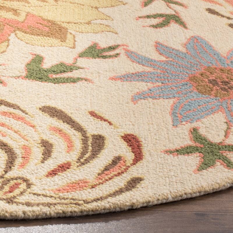 SAFAVIEH Handmade Blossom Arminda Modern Floral Wool Rug