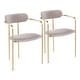 preview thumbnail 6 of 39, Silver Orchid Gregor Glam Velvet Chair (Set of 2) - N/A