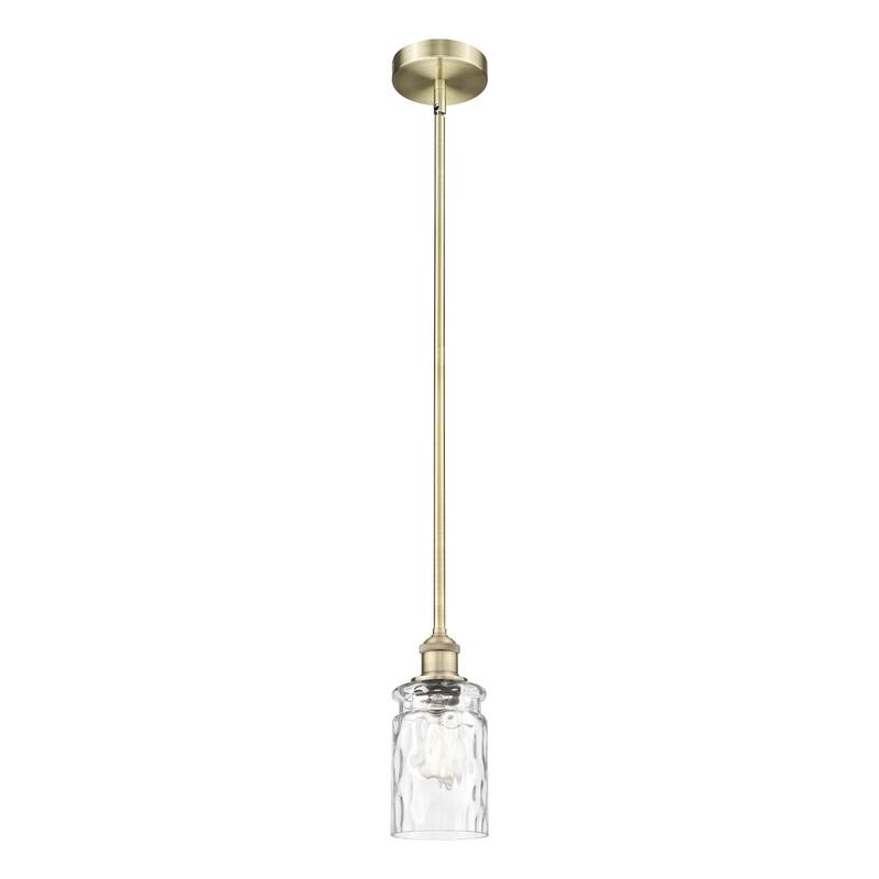 Innovations Lighting Endless Possibilities Edison - Candor - 1 Light 5" Stem Hung Mini Pendant - Antique Brass