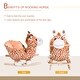 preview thumbnail 8 of 9, Plush Giraffe Rocking Horse with Song, Safety Belt, and Soft Plush Body for Kids 18+ Months