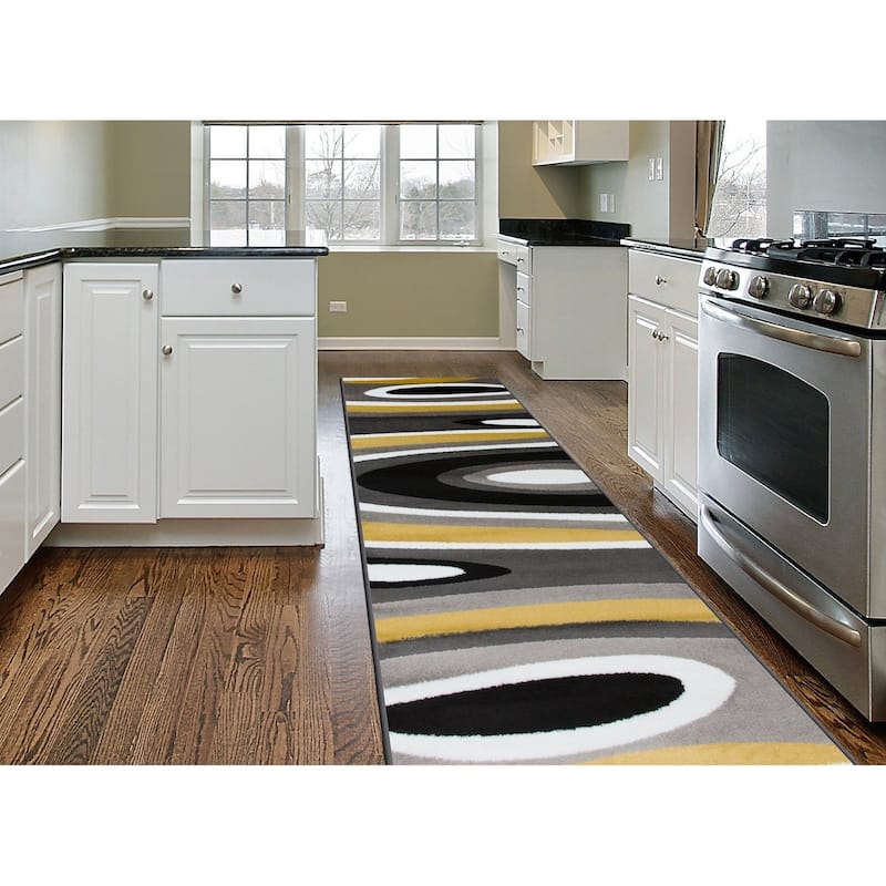 World Rug Gallery Abstract Contemporary Modern Area Rug