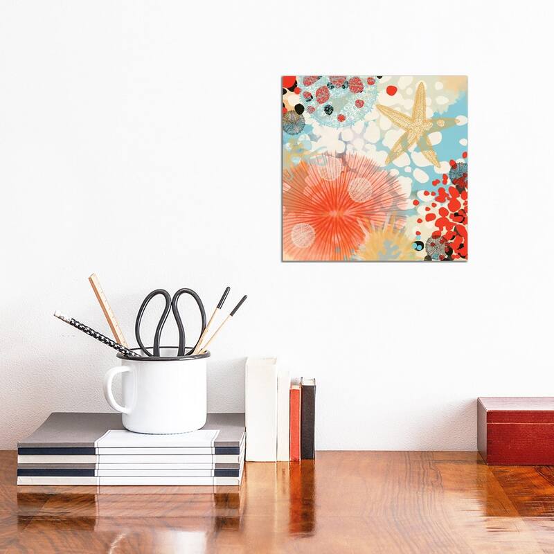 iCanvas "Exotic Sea Life II" by Irena Orlov Canvas Print - 12x12x1.5