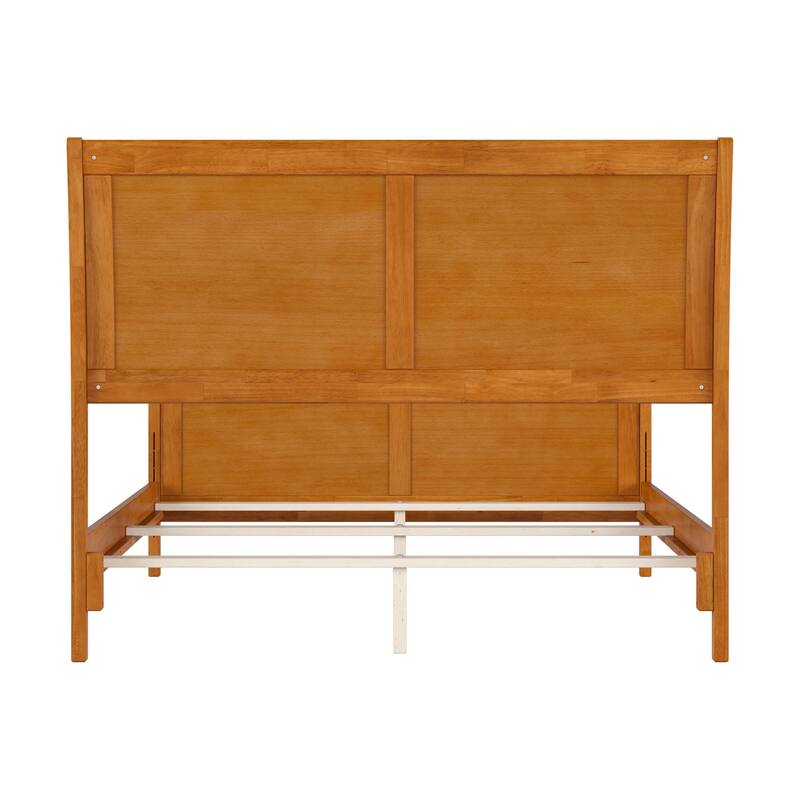 Portland Solid Wood Foundation Bed with Matching Footboard