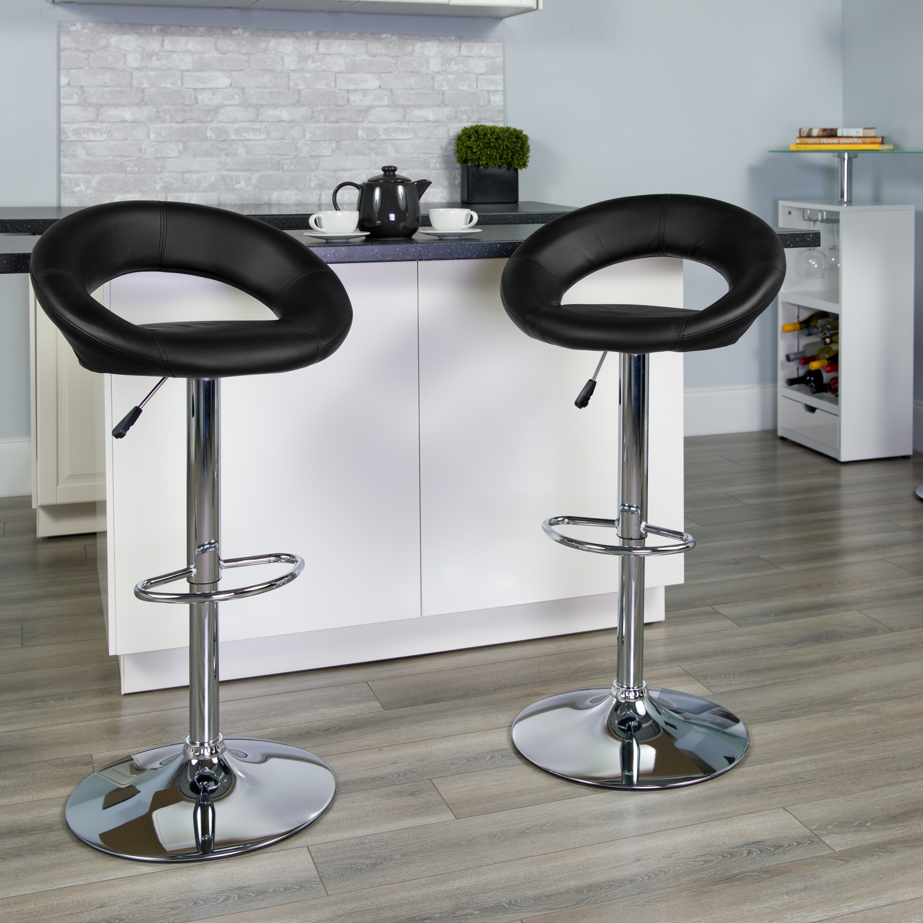 Vinyl swivel cheap bar stools