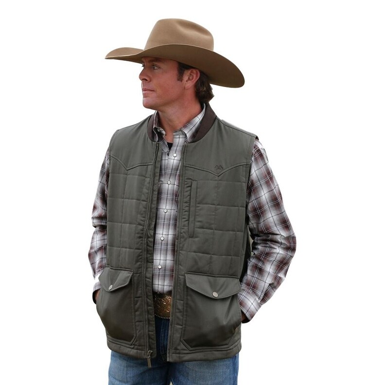 mens waxed cotton vest