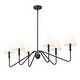 preview thumbnail 8 of 9, Golden Lighting 3690-LP IL Kennedy 6 Light 42" Wide Chandelier