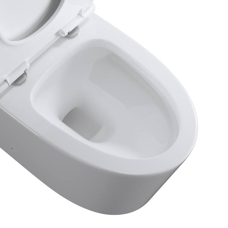 One-Piece 1.1GPF/1.6 GPF Dual Flush Elongated Toilet