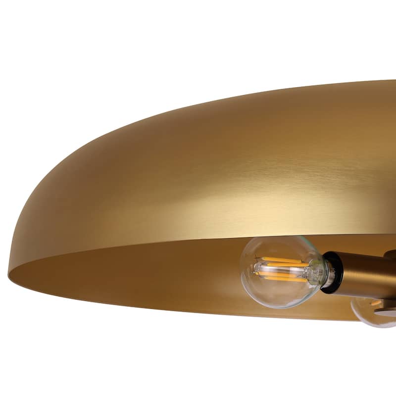 LamQee 20" Pendant Light Metal Dome Ceiling Hanging Chandelier - 19.7 inch