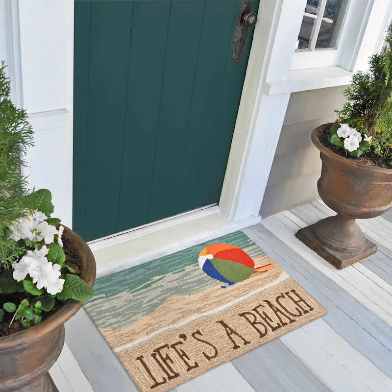 Liora Manne Frontporch Life's A Beach Indoor/Outdoor Rug