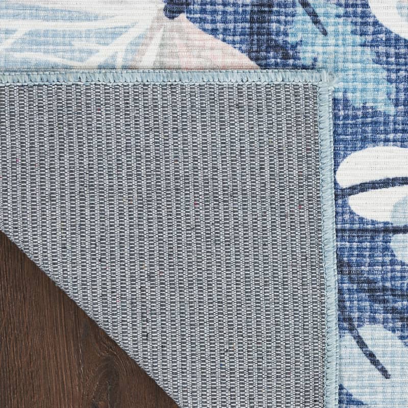 Nourison Washables Indoor Floral Area Rug