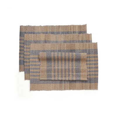 FROSTING Placemats - Handwoven Banana Fiber & Cotton, Fair Trade | Set of 4, 13"x19" by Sustainable Threads