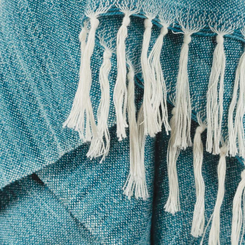 Rizzy Home Striped Hand-tied Throw Blanket