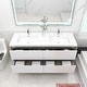 preview thumbnail 9 of 39, Selina 60" Wall Mounted Vanity with Double Sink
