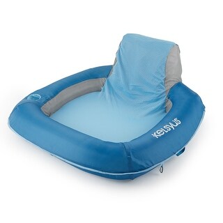 Kelsyus Floating Pool Lounger Inflatable Chair w/ Cup Holder - Blue
