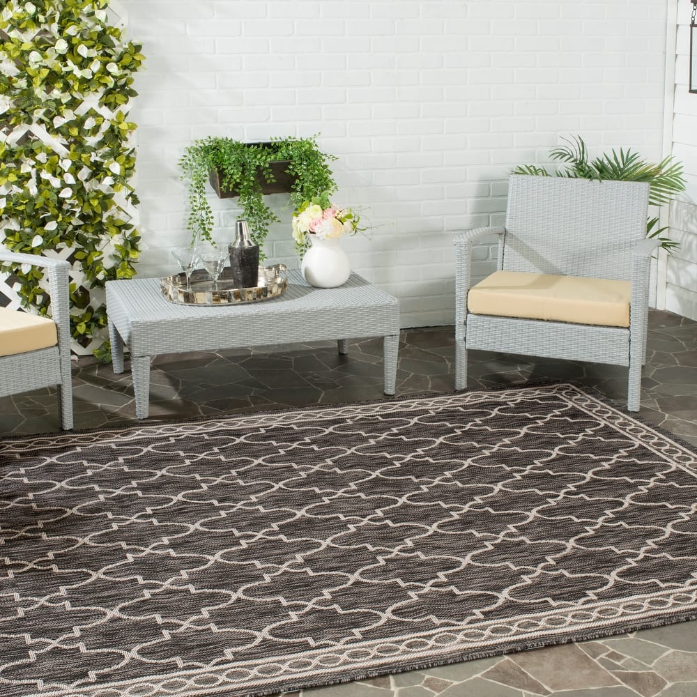 SAFAVIEH Courtyard Shahrzad Indoor/ Outdoor Waterproof Patio Backyard Rug