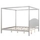 preview thumbnail 11 of 20, King Size Canopy Platform Kids Bed Frame with Headboard & Support Legs, Safety Guaranteed, Easy to Assemble, Grey Wash