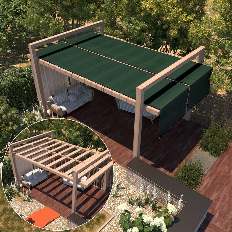 ColourTreeUSA 25 ft. Length Fence Privacy Screen Windscreen Cover Fabric Shade Tarp Netting Mesh Cloth Commercial Grade 170 GSM