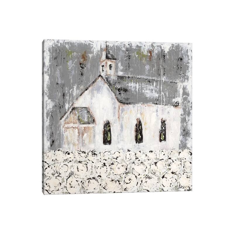 iCanvas "Cottonfield Chapel" by Ashley Bradley Canvas Print