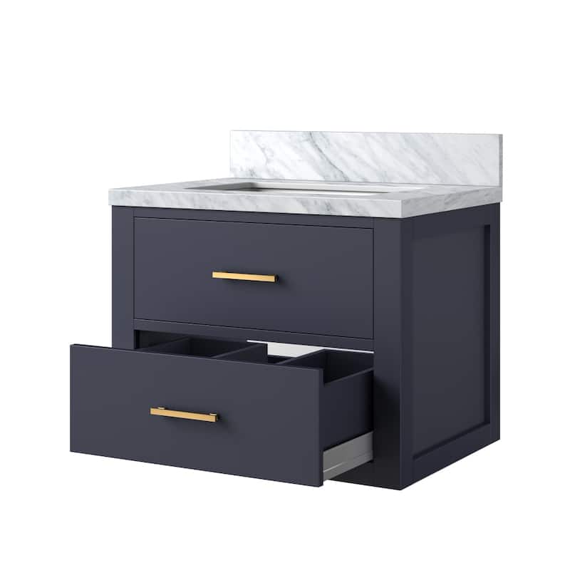 Castor Bath Vanity with Acrylic Top and Sink
