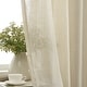 preview thumbnail 23 of 94, HLC.me Abbey Faux Linen Textured Semi Sheer Privacy Light Filtering Transparent Window Grommet Curtain Panels, Pair
