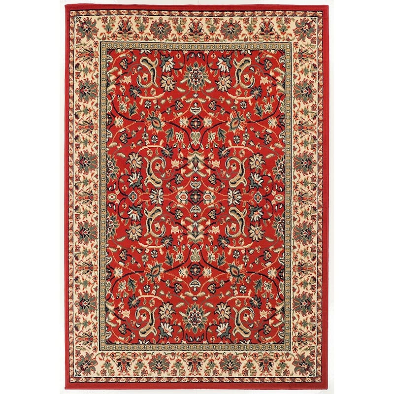 Copper Grove Bondy Bordered Oriental Area Rug with Jute Backing