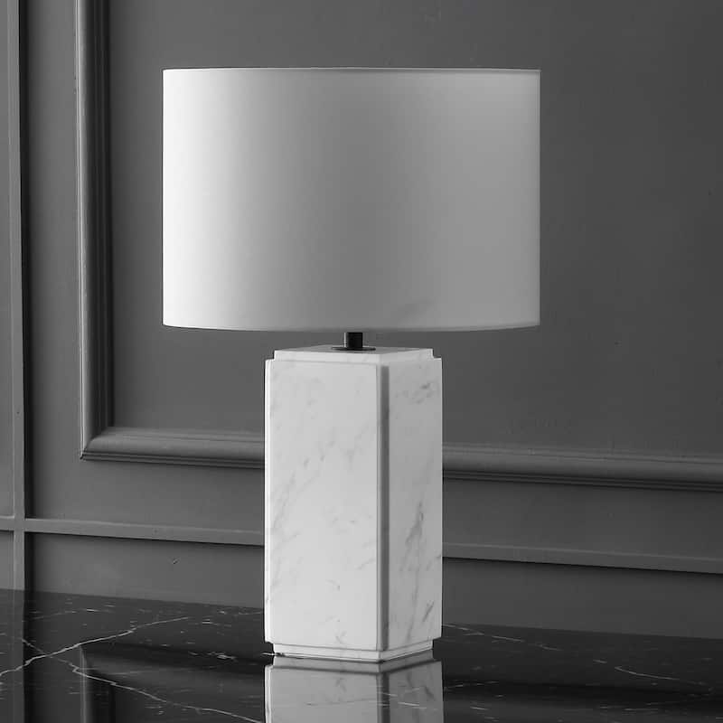 SAFAVIEH Couture Zahra Marble Tall Table Lamp - 15"W x 15"D x 23"H