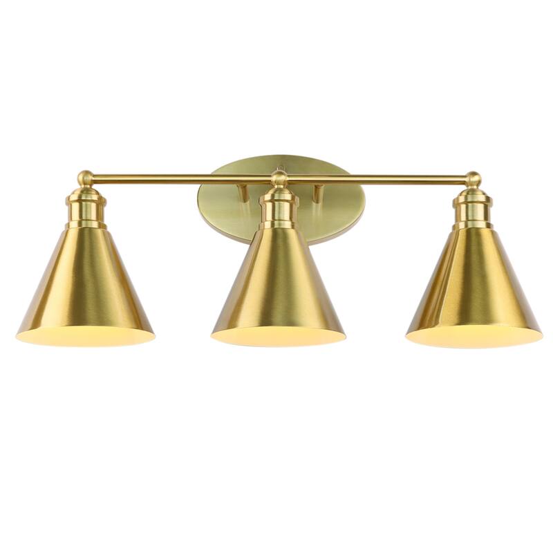 3-Light Gold Vanity Light Fixtures