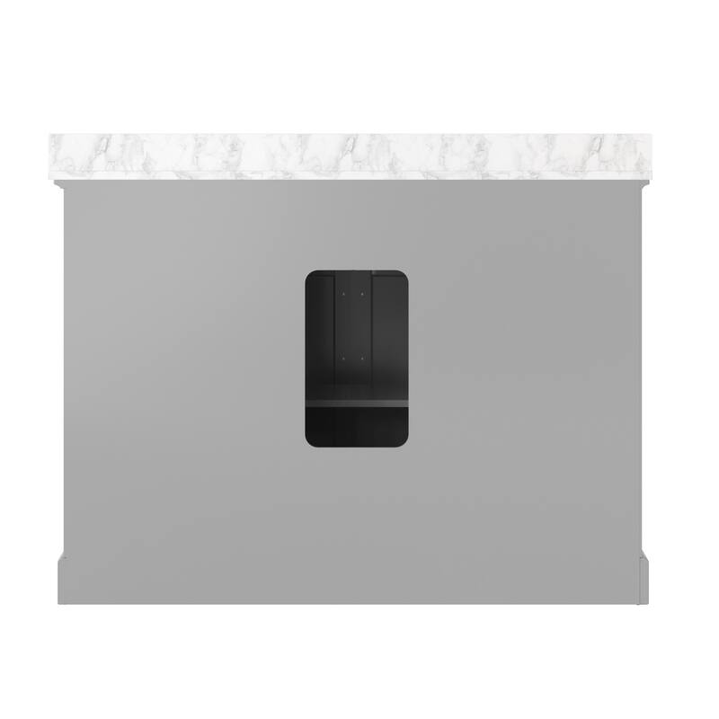 Bathroom Vanity with Marble Top and Sink