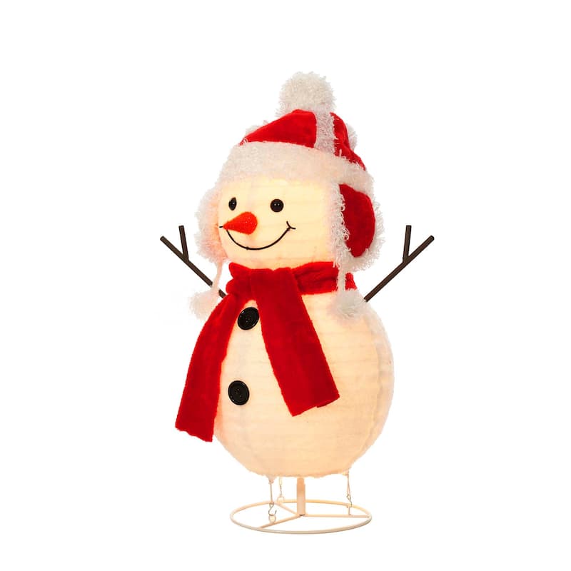 Everstar 28'' UL Pop Up Fluffy Snowman Sculpture