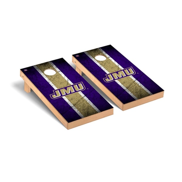 slide 2 of 5, James Madison JMU Dukes Vintage Cornhole Board Set