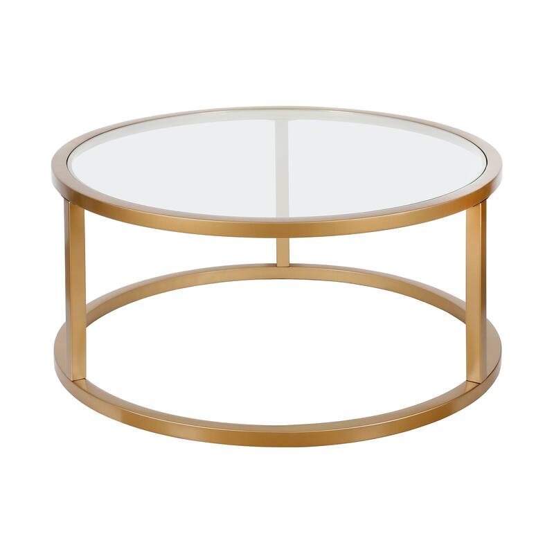 Parker 35" Wide Round Coffee Table