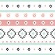 preview thumbnail 4 of 2, Lambs & Ivy Little Spirit White/Coral/Mint Southwest Geometric Stripe 100% Cotton Baby Fitted Crib Sheet