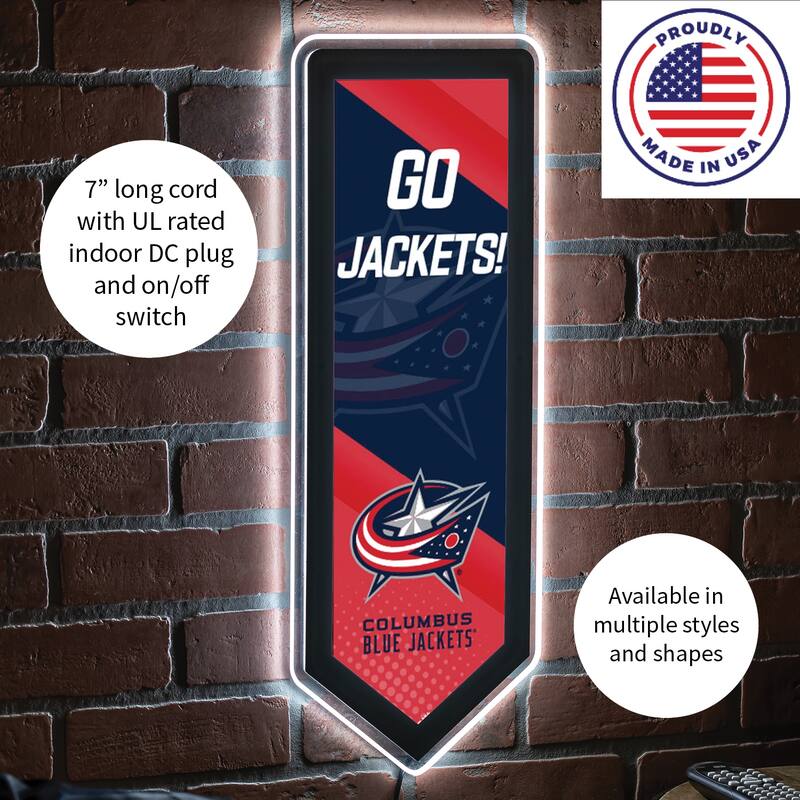 Columbus Blue Jackets LED Lighted Sign