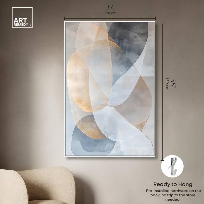 Blue Haze Canvas by Art Remedy