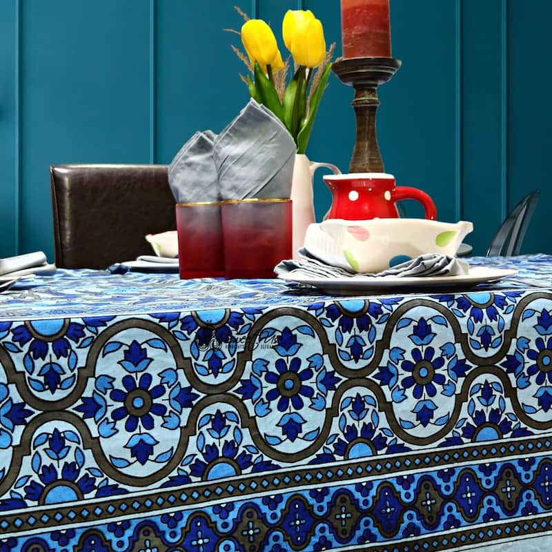 Light weight Cotton Luscious Sunflower Floral Tablecloth Rectangle