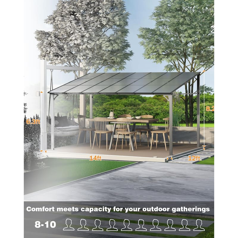 12'x 20',12'x 14' Lean to Gazebo