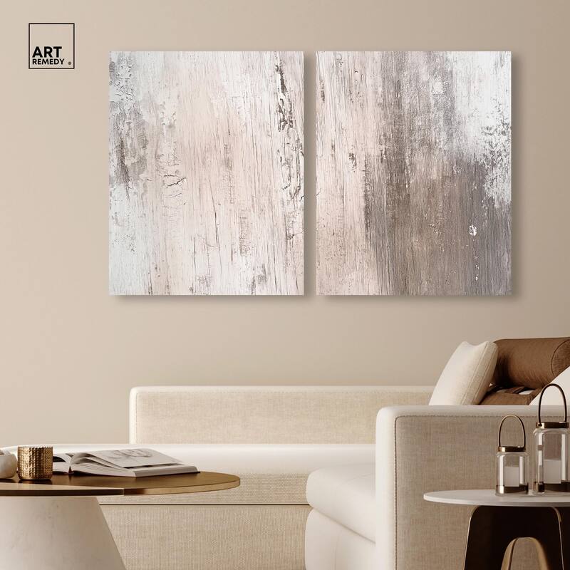 Striated Texture IV Canvas Set of 2 by Art Remedy, Gallery Wrapped