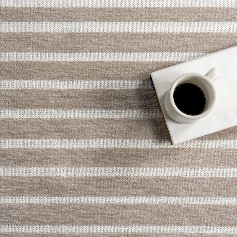 Nuloom Mirielle SuperiorWash Striped Machine Washable Area Rug