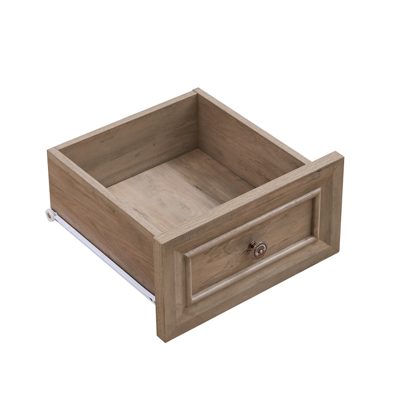 Farmhouse Fireplace TV Stand Entertainment Center - Gray