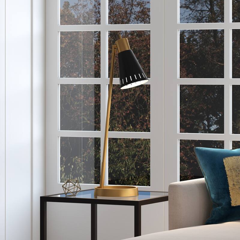 Kintam 27" Tall Table Lamp with Metal Shade