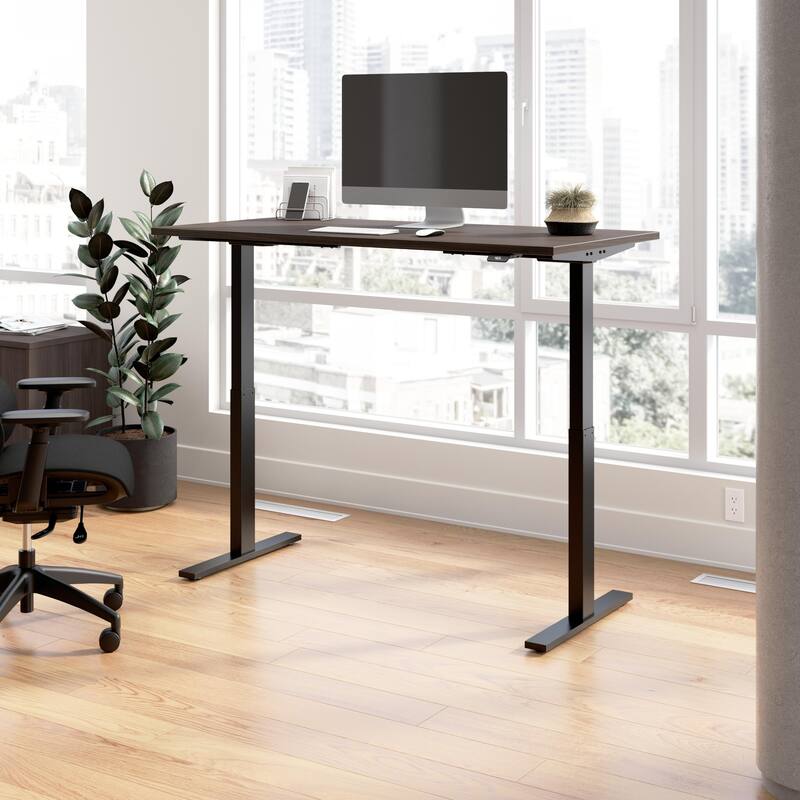Bush Business Furniture Move 60 Series 60x30 Adjustable Standing Desk - Storm Gray/Black Powder Coat