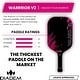 preview thumbnail 2 of 4, Diadem Warrior V2 Pickleball Paddle, Pink