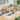 7-Piece Acacia Wood Outdoor Dining Set for 6, Reclining Back Armchairs & Rectangular Table with 1.6" Umbrella Hole