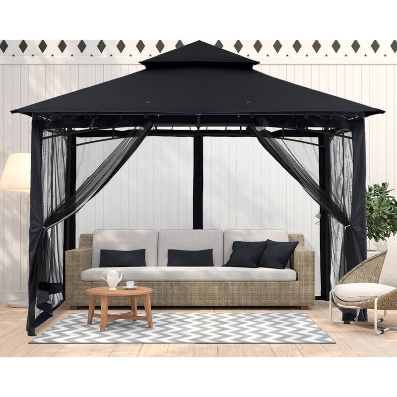 ABCCANOPY Patio Outdoor Gazebo for Double Roof Soft Canopy