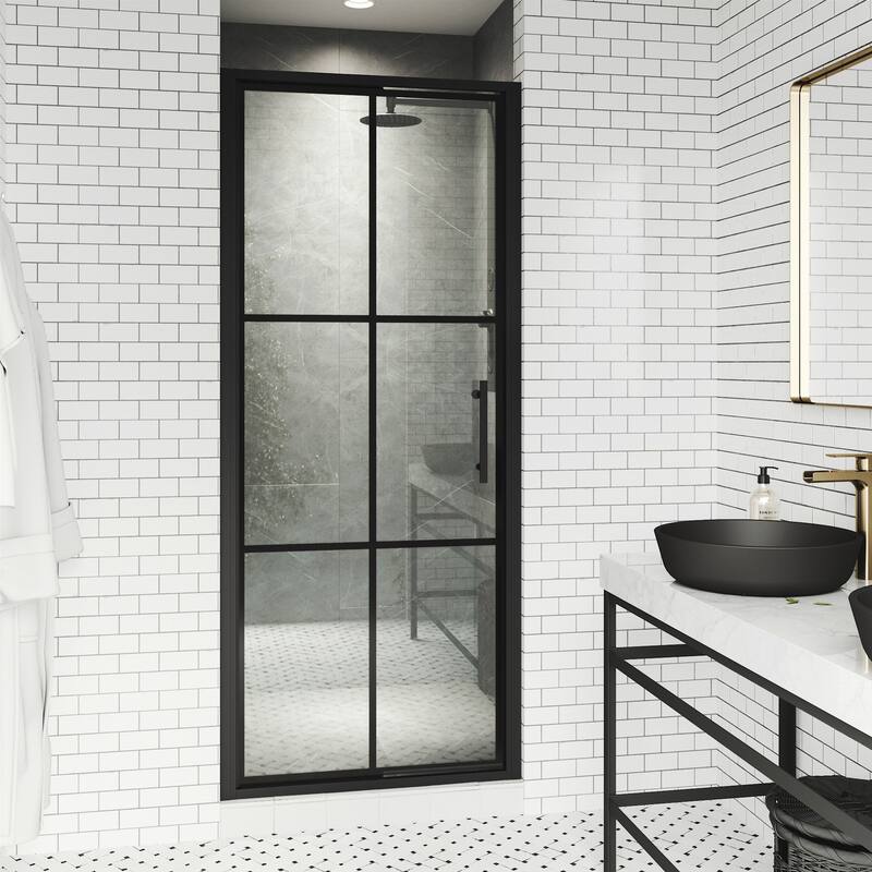 Vigo VG6079GCL3276 Astoria 76" High x 32" Wide Pivot Framed Shower