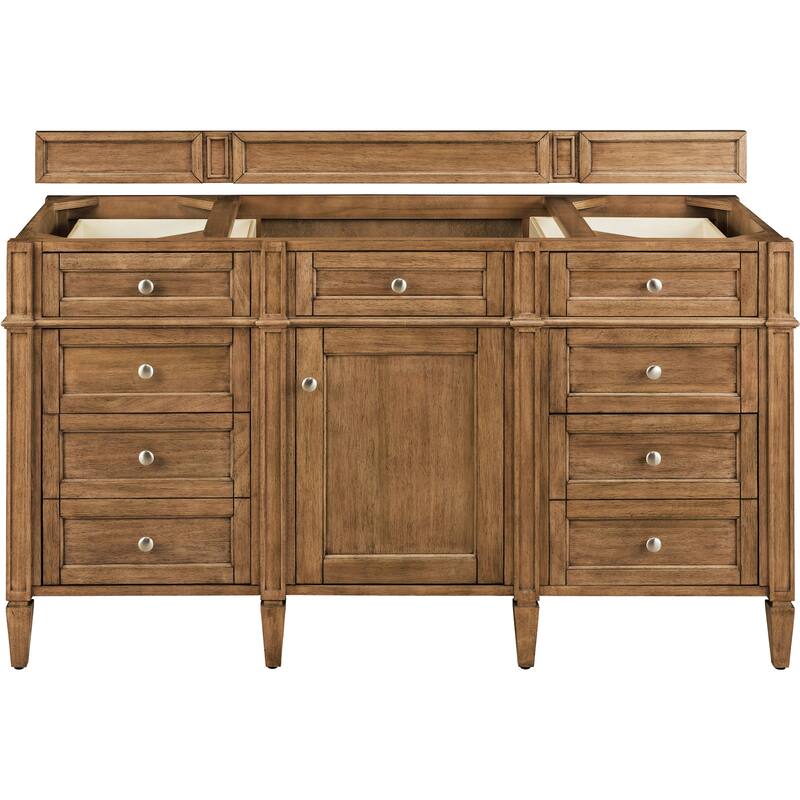 James Martin Vanities 650-V60S-M Brittany 60" Free Standing Single - Saddle Brown