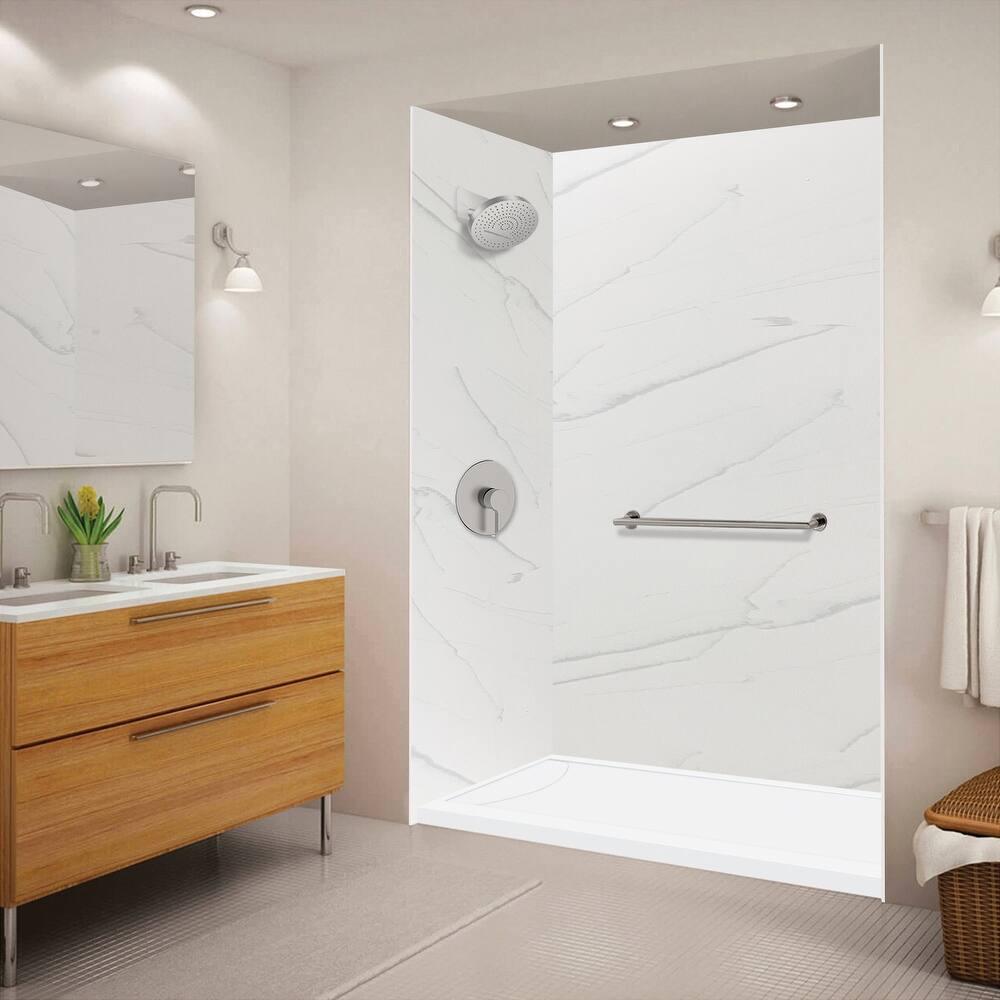 Transolid FSLB6032L FSL-Series 60" x 32" Rectangular Shower Base with