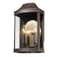 Option Textured Bronze and Gold with Clear Glass Panels