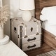 preview thumbnail 3 of 20, COZAYH Vintage Nightstand with Buckle Hinged Top, Linen Accent End Side Table for Living Room, Rectangle, Grey