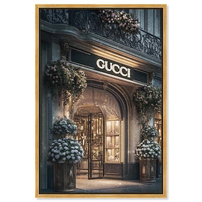 Illuminated Luxury Store Canvas by Art Remedy